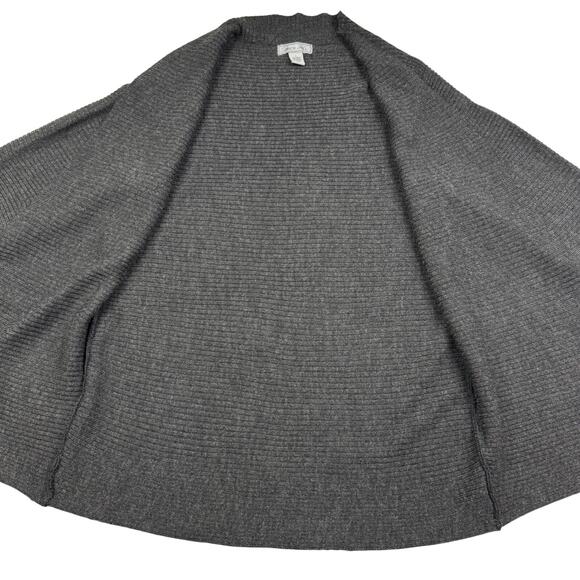 Birch Hill Ribbed 3/4 Sleeve Open Front Long Line Cardigan Women's Size Large - Picture 5 of 9